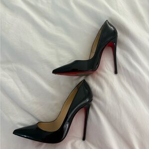 Christian Louboutin Black and Red Heels